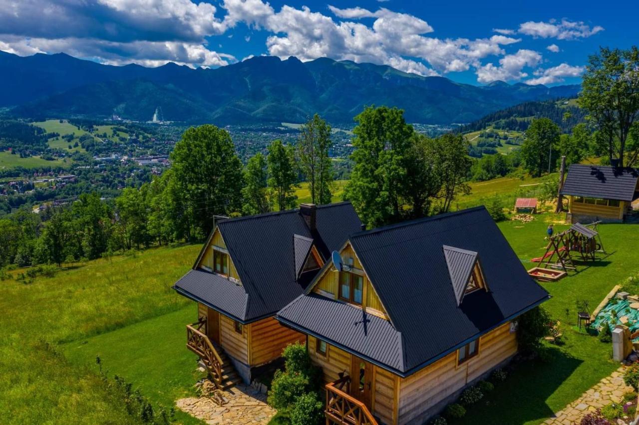 Domki Widokowe Wooden Luxury Chalet & Jacuzzi Zab Esterno foto