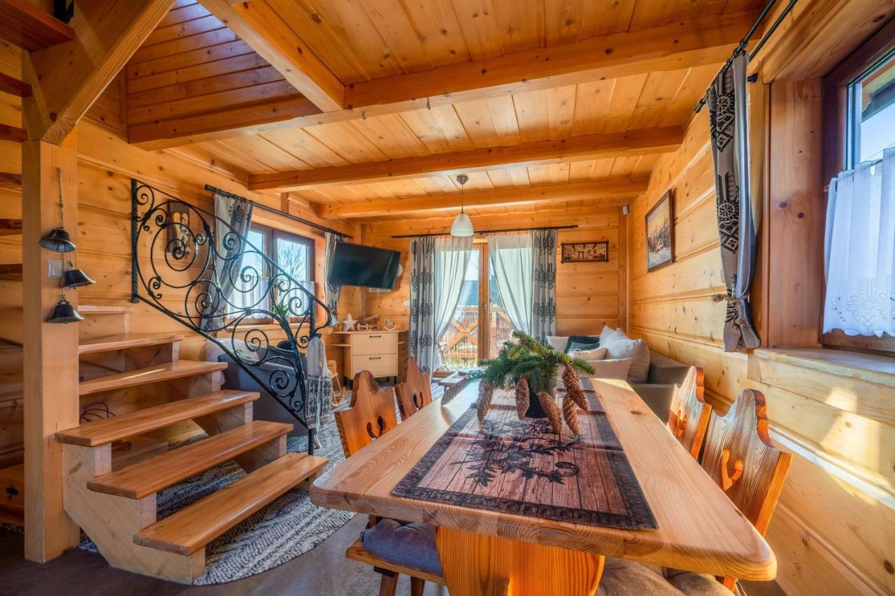 Domki Widokowe Wooden Luxury Chalet & Jacuzzi Zab Esterno foto