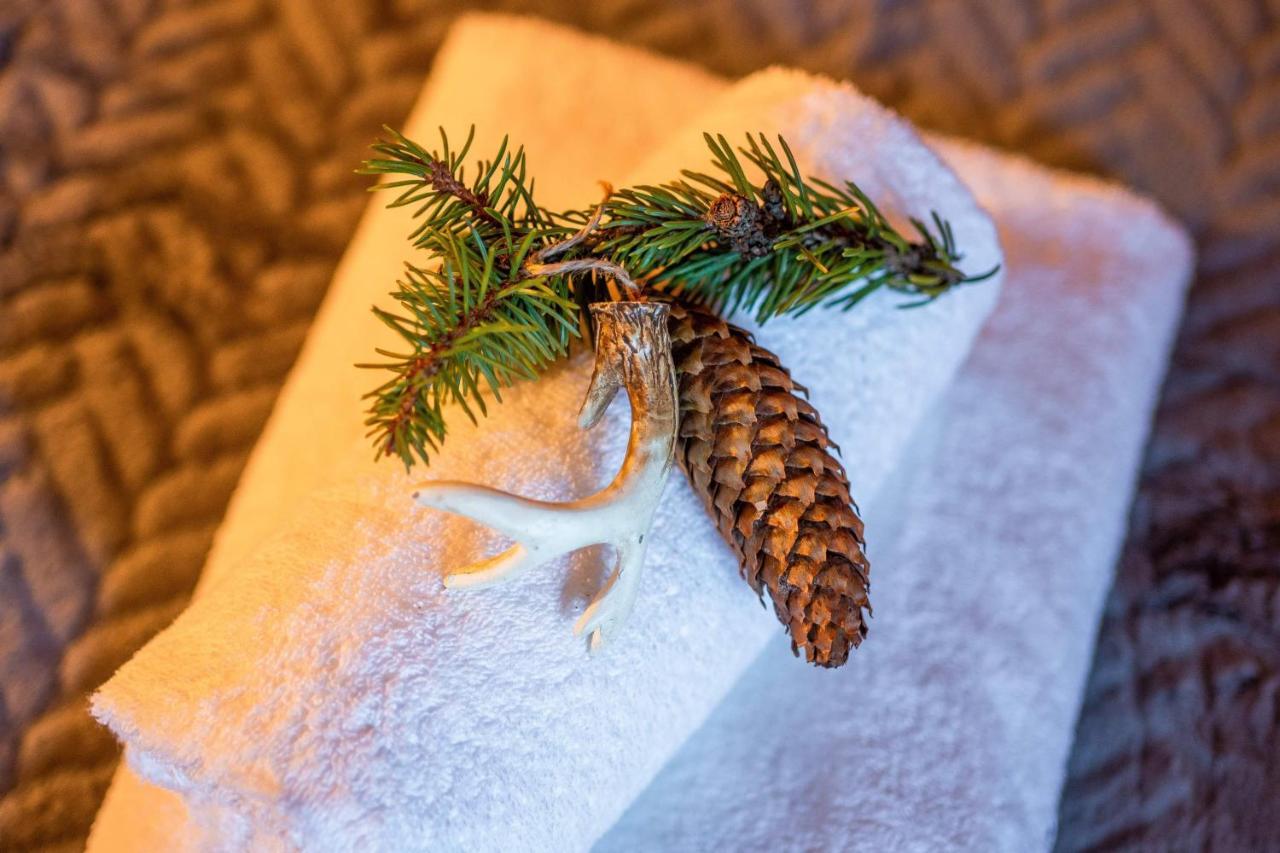 Domki Widokowe Wooden Luxury Chalet & Jacuzzi Zab Esterno foto