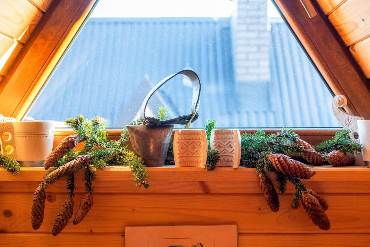 Domki Widokowe Wooden Luxury Chalet & Jacuzzi Zab Esterno foto