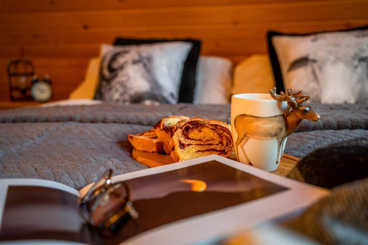 Domki Widokowe Wooden Luxury Chalet & Jacuzzi Zab Esterno foto