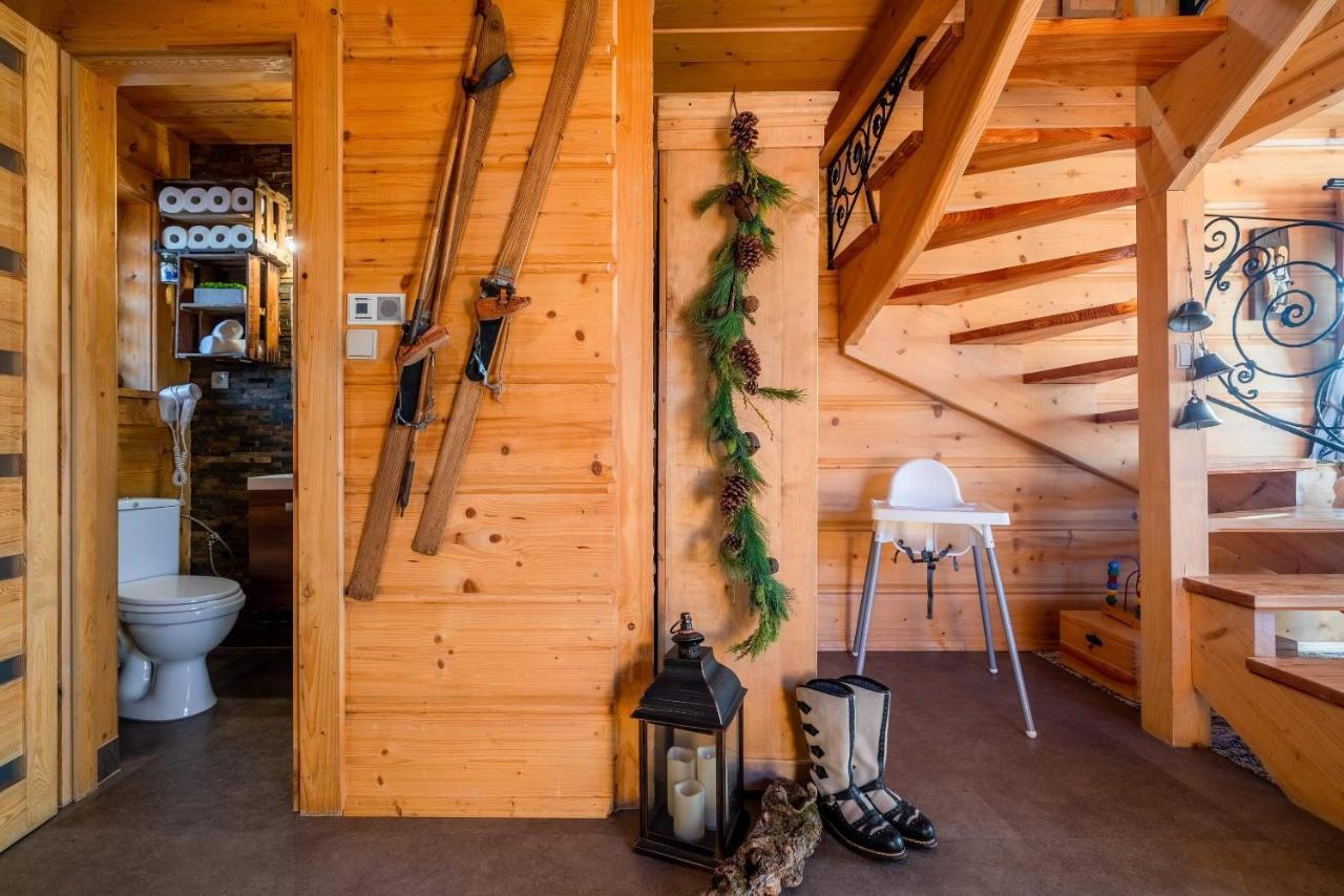 Domki Widokowe Wooden Luxury Chalet & Jacuzzi Zab Esterno foto