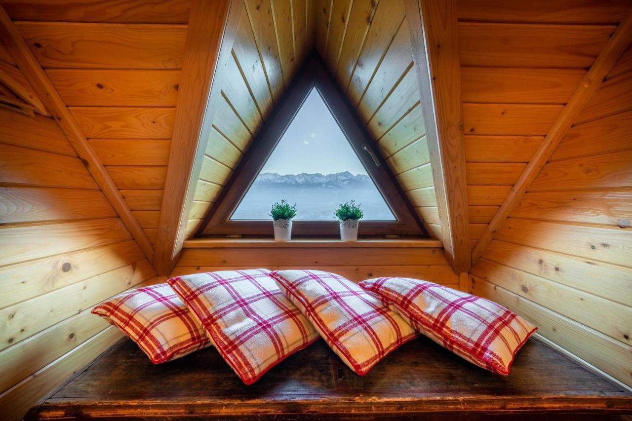 Domki Widokowe Wooden Luxury Chalet & Jacuzzi Zab Esterno foto