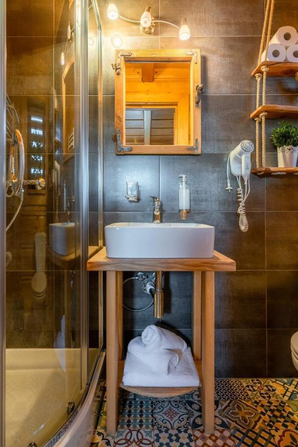 Domki Widokowe Wooden Luxury Chalet & Jacuzzi Zab Esterno foto