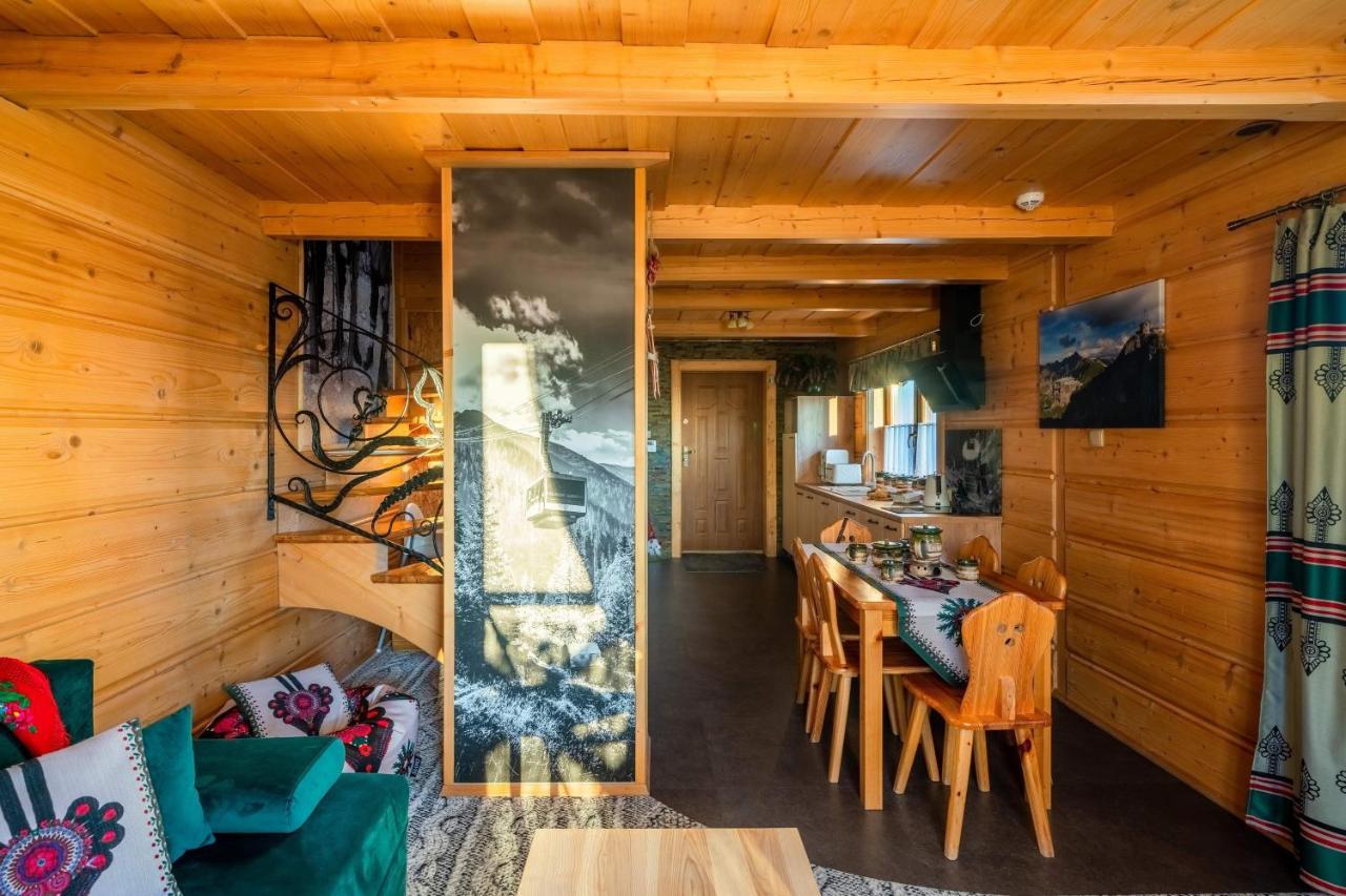 Domki Widokowe Wooden Luxury Chalet & Jacuzzi Zab Esterno foto